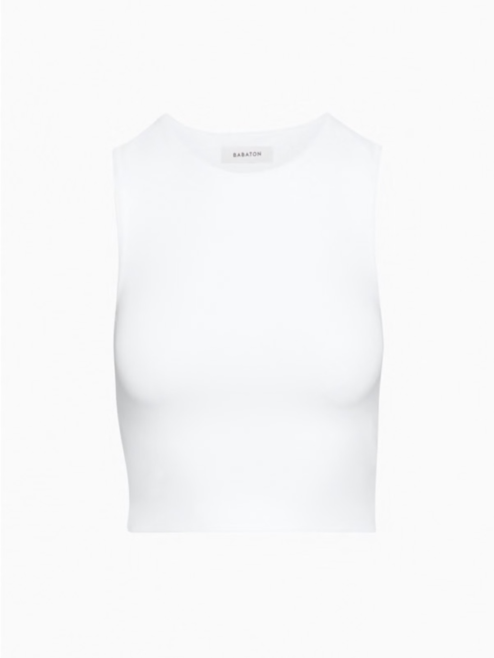Aritzia Babaton Contour Muscle Tank - White, Size L